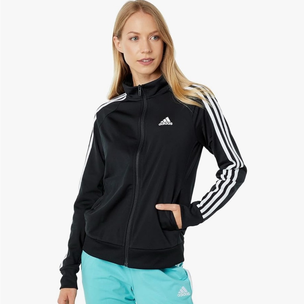 Adidas Black and White Track Jacket